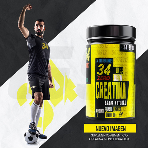 Proteína 1kg 34zero+ Creatina 1kg 34z+ Diablo Precursor 700g