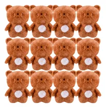 Comprar Peluches Mayoreo 12 Pza Osos Cafe Pelucheria