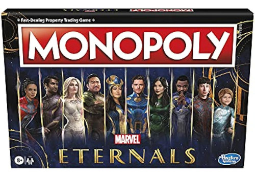 Monopoly: Tablero De La Edición Eternals De Marvel Studios J