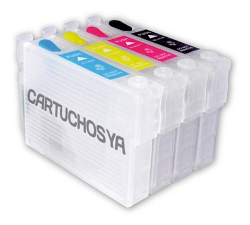 Cartuchos Recargables P/ Epson Tx620 Tx560 T42 + Tinta Foto