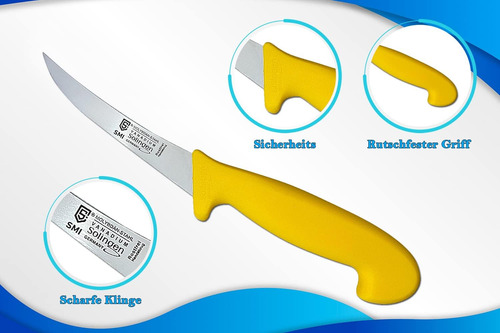 Solingen - Cuchillo Para Deshuesar Curvado De 5 Pulgadas, Cu