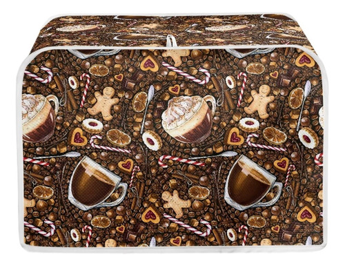 Talayituse Funda Para Tostadora Con Estampado De Cafe, 2 Reb