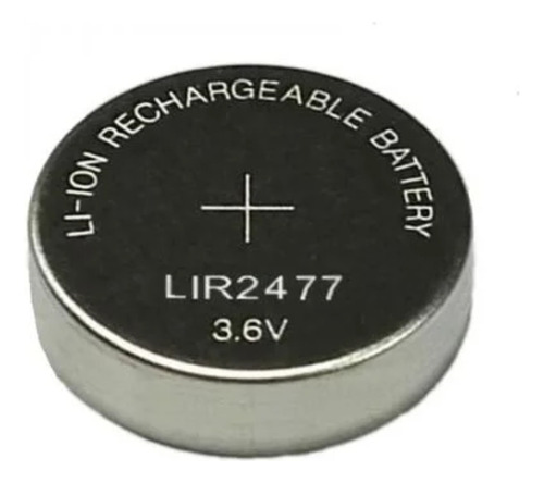 Bateria Lir 2477 3,6 V 200mah Li-ion Recarregável 1 Und  .