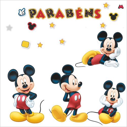 Kit Decorativo Grande Com Painéis E Faixa - Mickey Mouse