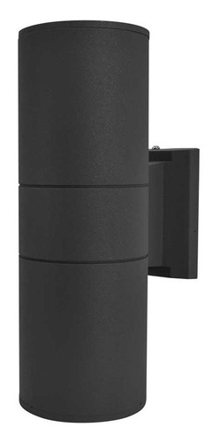 Imagen 2 de 6 de Luminaria Exterior 2 Luces 26cm Color Negro Lh2096