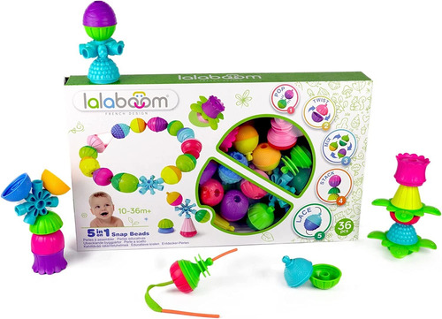 Juego De Encastre Lalaboom 36pcs Snap Beads Universo Binario