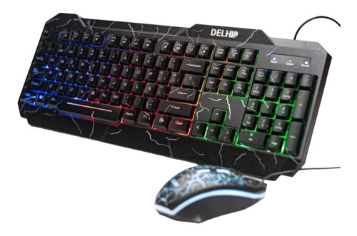 Kit De Teclado Y Mouse Gamer Rgb Español X20 Unds- Por Mayor