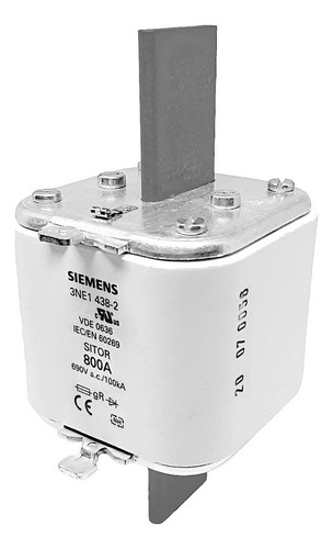 Fusible rápido Siemens 3ne1 438-2 800a 690vac