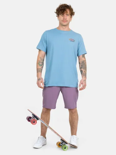 Polera Mc Old School Beach Celeste Hombre Maui And Sons
