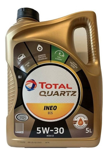 Aceite 5w30 Total Ineo Ecs Fuel Economy Bidon 5 Litros Dpf