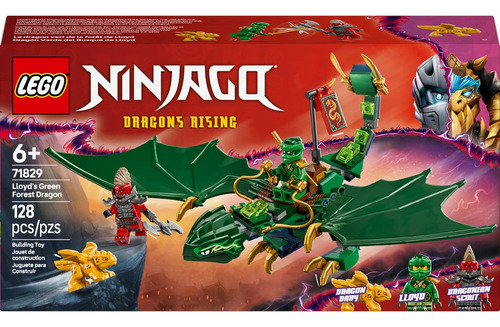 Kit Lego Ninjago El Dragón Del Bosque Verde De Lloyd 71829 128 El Ascenso De Los Dragones
