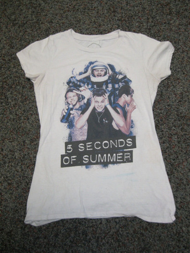 Women's 5 Seconds Of Summer T Shirt Size Small Tour Merc Ddv