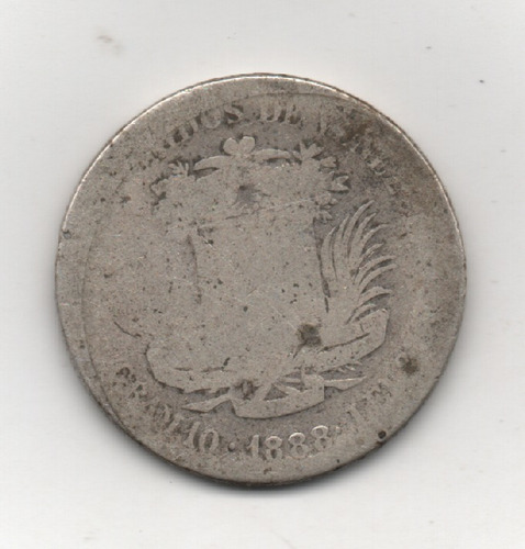 Moneda De 2 Bs De 1888