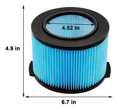Para Aspiradora Ridgid Vf3500 Con Filtro De 3-4.5 Galones Sp