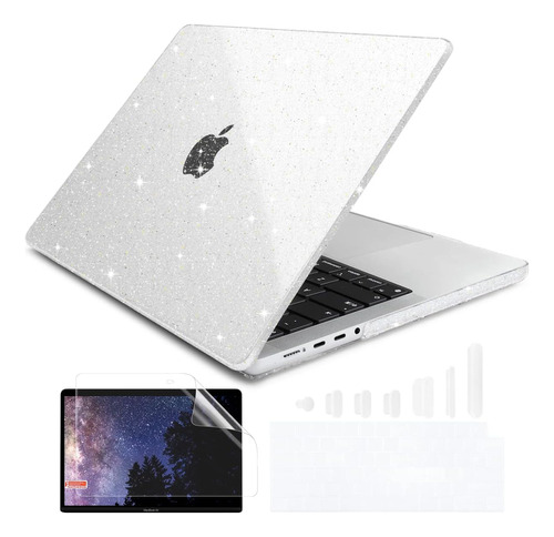 Funda Dongke Para Macbook Pro 14 M1 Pro/max +c/tec Glittc