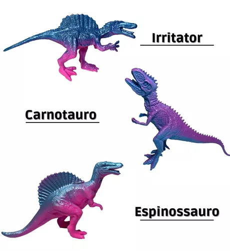 dinossauros coloridos inovadores conjunto dinossauro durável