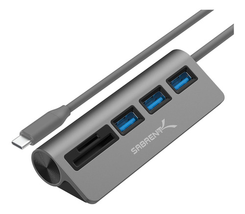 Sabrent Usb-c 3.0 Hub, Lector De Tarjetas Sd Usb 5 En 1, Ran