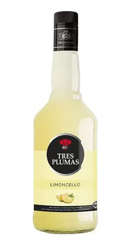 Licor Tres Plumas Limoncello 700 Ml