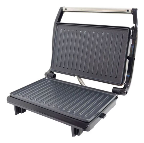 Sanduicheira E Grill Ams Inox 800w Antiaderente Amvox