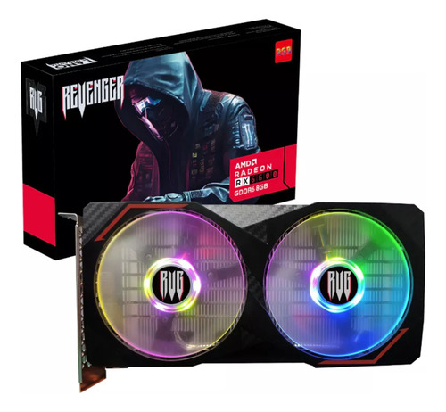 Placa De Vídeo Amd Radeon Rx 6600 Gddr6 8gb Rgb