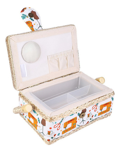 Caja De Coser Hecha A Mano, Tela Para El Hogar, Hilo Para Ma