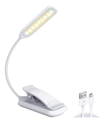 9 Luces Led Para Libros, Luz De Lectura Recargable Usb, Aten