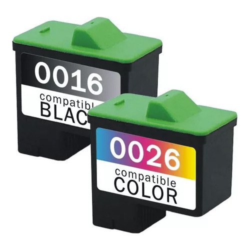 Combo Cartucho Para Lexmark 16 Negro + 26 Color