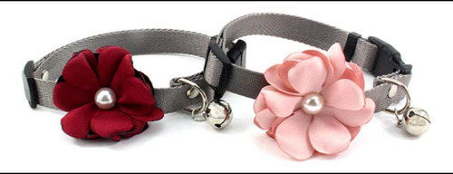Petfavorites Geranium Flower Collar Collar Boil Boil Boind Y Rojo.