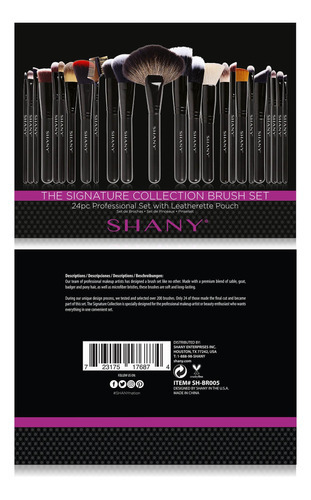 Juego De Brochas Para Maquillaje Shany Pro Signature, 24&nbs
