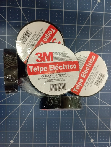 Teipe Negro 3m Para Automotriz Y Hogar 