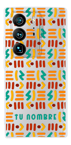 Funda Para Zte Tribal Étnico Abstracto Con Nombre