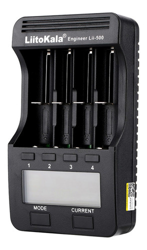Liitokala Lii-500 Cargador De Batería Inteligente W/ 4 Bater