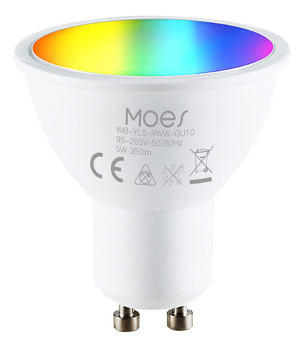Bombilla Inteligente Wi-fi Gu10 Rgb Que Cambia De Color