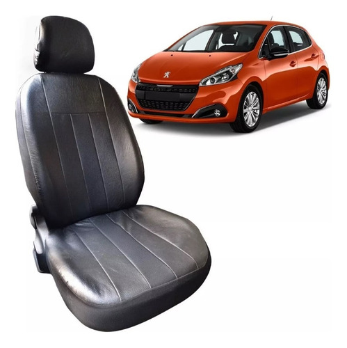 Funda Cubre Asiento Cuerina Acolchada Peugeot 208 13/19 Ent.