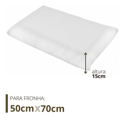 Kit Com 3 Travesseiros Favos De Mel Intense - Macio