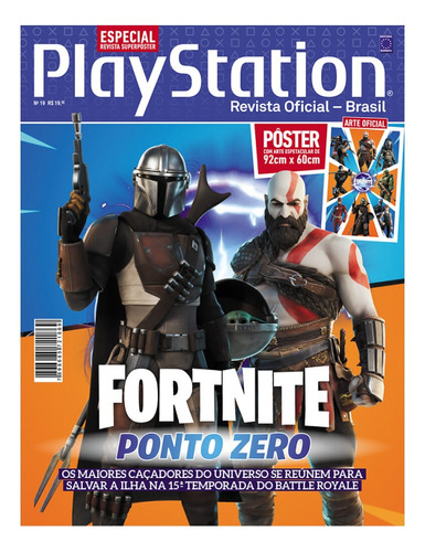 Revista Superpôster Playstation - Fortnite Ponto Zero