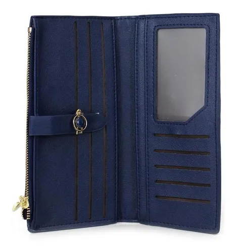 Billetera De Mujer Jolie Azul Carven