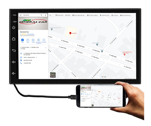Multimídia Mp5 Rs708br Prime Apple Carplay Android Auto Slim