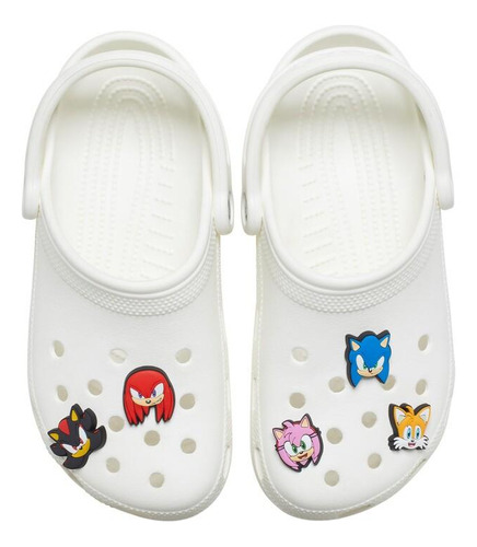 Jibbitz Sonic The Hedge Hog Pack Com 5 Peças Unico