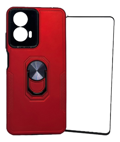 Funda Para Moto G24 + Mica Protector Reforzado Rudo Motorola