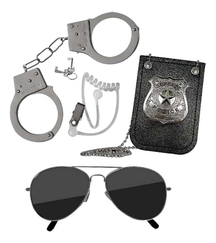 Juego De Accesorios Para Disfraz De Policía De Juguete De