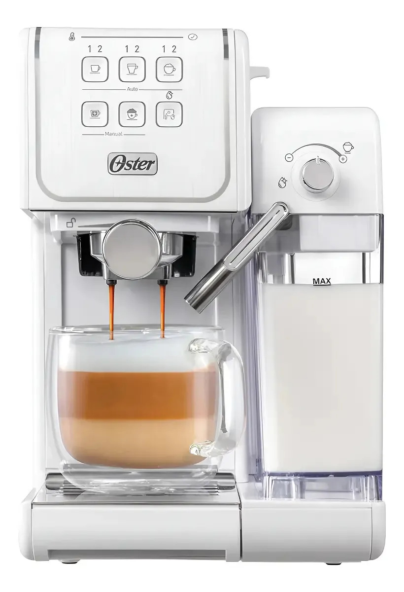 Cafetera Express Oster Bvstem6801 Primalatte Selectogar Color Blanco
