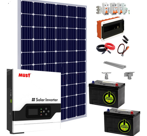 Kit Panel Solar Sharp 3.300 Wattdia Bateria Duracell 220a T6