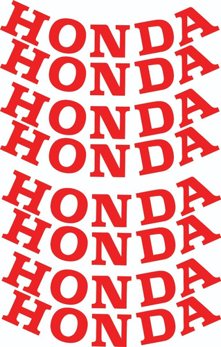 Imagem 1 de 1 de 08 Adesivos Honda Para Roda Aro 18