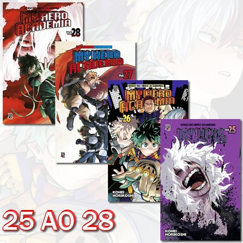 My Hero Academia 25 Ao 28! Mangá Jbc! Novo E Lacrado!