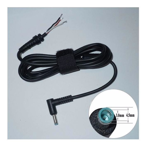 Imagen 1 de 1 de Punto Tecno - Cable Dc Pta Azul Para Cargador Hp 4,5x3,0 Mm