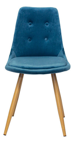 Set 2 Sillas De Comedor Louis Color de la estructura de la silla Azul