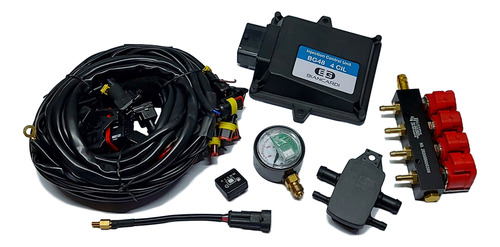 Electrónica Gnc 5ta Kit Mp48 + Manómetro + Rampa Inyección