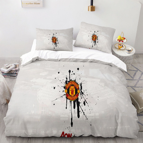 Juego De Fundas De Edredón 3 Piezas Manchester United F.c