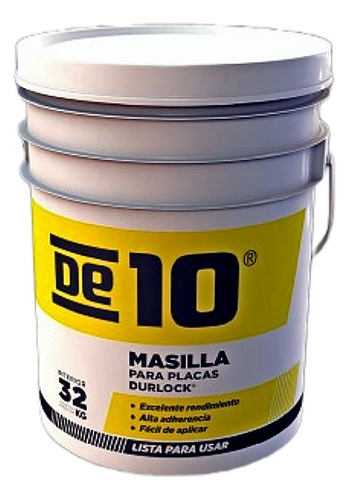 Masilla Durlock Lista Para Usar De10 Balde X 32kg